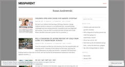 Desktop Screenshot of missparent.wordpress.com