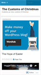 Mobile Screenshot of customsofchristmas.wordpress.com