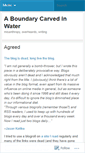 Mobile Screenshot of carvedinwater.wordpress.com