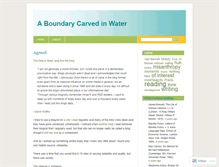 Tablet Screenshot of carvedinwater.wordpress.com