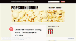 Desktop Screenshot of popcornjunkiedotcom.wordpress.com