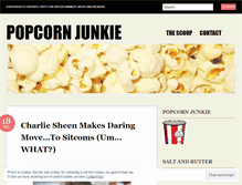 Tablet Screenshot of popcornjunkiedotcom.wordpress.com