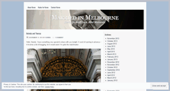 Desktop Screenshot of marriedinmelbourne.wordpress.com