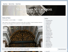 Tablet Screenshot of marriedinmelbourne.wordpress.com