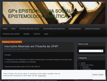 Tablet Screenshot of epistemologiacontemporanea.wordpress.com