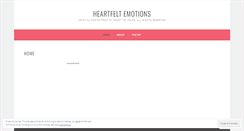 Desktop Screenshot of heartfeltemotions.wordpress.com