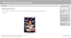Desktop Screenshot of extremelyspecificblogs.wordpress.com