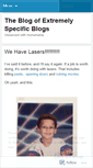 Mobile Screenshot of extremelyspecificblogs.wordpress.com
