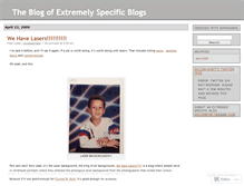 Tablet Screenshot of extremelyspecificblogs.wordpress.com