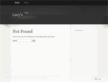 Tablet Screenshot of lacytries.wordpress.com