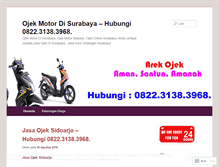 Tablet Screenshot of ojekmotordisurabaya.wordpress.com