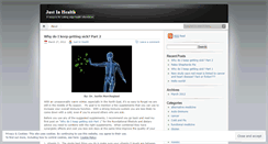 Desktop Screenshot of justinhealth.wordpress.com