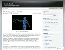 Tablet Screenshot of justinhealth.wordpress.com