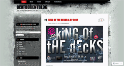 Desktop Screenshot of beatboxentblog.wordpress.com