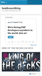 Mobile Screenshot of beatboxentblog.wordpress.com