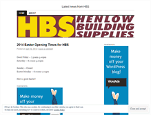 Tablet Screenshot of hbsbuildingsupplies.wordpress.com