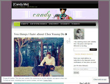 Tablet Screenshot of candyme.wordpress.com