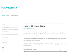 Tablet Screenshot of blackespresso.wordpress.com