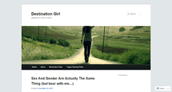 Desktop Screenshot of destinationgirl.wordpress.com