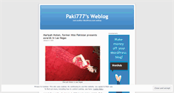 Desktop Screenshot of paki777.wordpress.com