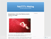 Tablet Screenshot of paki777.wordpress.com