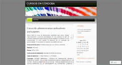 Desktop Screenshot of cursosencordoba.wordpress.com