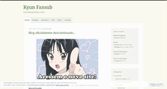 Desktop Screenshot of kyunfansub.wordpress.com
