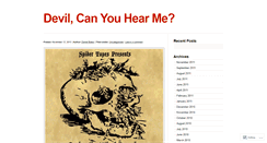 Desktop Screenshot of devilcanyouhearme.wordpress.com
