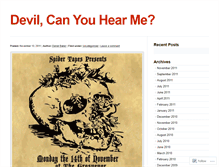 Tablet Screenshot of devilcanyouhearme.wordpress.com