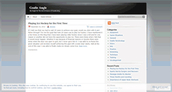 Desktop Screenshot of goalieangle.wordpress.com