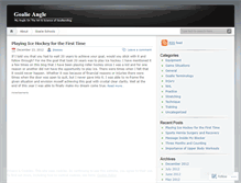 Tablet Screenshot of goalieangle.wordpress.com