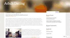 Desktop Screenshot of adultdatinghelpfuladvice.wordpress.com