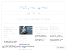 Tablet Screenshot of prettyeuropean.wordpress.com