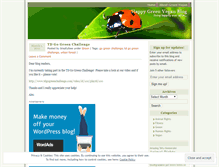 Tablet Screenshot of happygreenvegan.wordpress.com