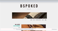 Desktop Screenshot of bspoked.wordpress.com