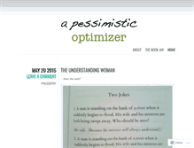 Tablet Screenshot of apessimisticoptimizer.wordpress.com