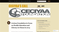 Desktop Screenshot of ceciyaafoundation.wordpress.com