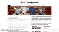 Desktop Screenshot of memorybearsbybonnie.wordpress.com
