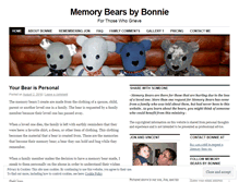 Tablet Screenshot of memorybearsbybonnie.wordpress.com