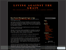 Tablet Screenshot of livingagainstthegrain.wordpress.com