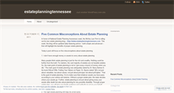 Desktop Screenshot of estateplanningtennessee.wordpress.com