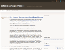 Tablet Screenshot of estateplanningtennessee.wordpress.com