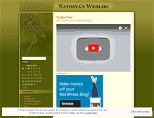 Tablet Screenshot of nathiya.wordpress.com