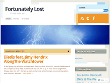 Tablet Screenshot of fortunatelylost.wordpress.com