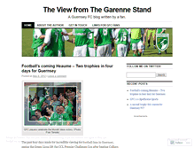 Tablet Screenshot of guernseyfc.wordpress.com