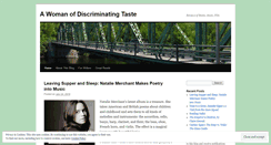 Desktop Screenshot of discriminatingtaste.wordpress.com