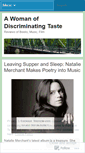Mobile Screenshot of discriminatingtaste.wordpress.com
