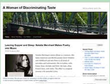 Tablet Screenshot of discriminatingtaste.wordpress.com