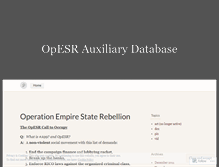 Tablet Screenshot of opesr.wordpress.com