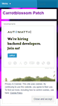 Mobile Screenshot of carrotblossompatch.wordpress.com
